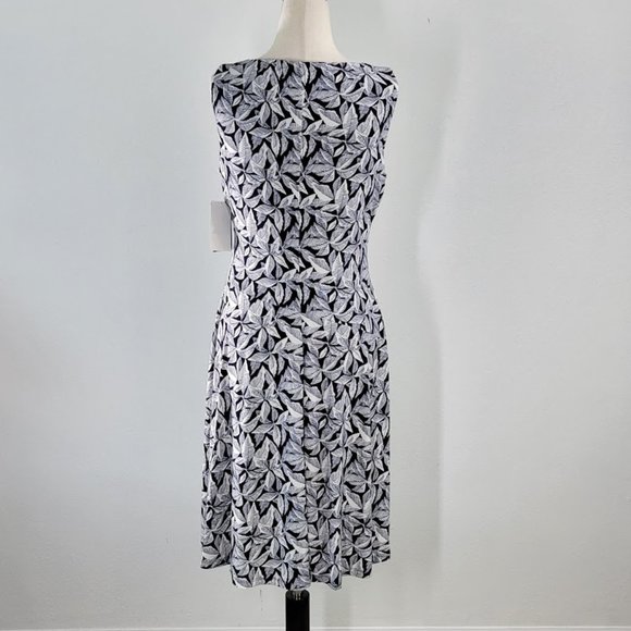 LAUREN RALPH LAUREN floral print  V-neck sleeveless faux wrap dress Sz 8… - Picture 5 of 8